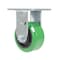 Vestil Polyurethane Rigid Caster 4 In. Diameter x 2 In. Width 700 Lb. Capacity Green/Black CST-F34-4X2DT-R - alternate 9